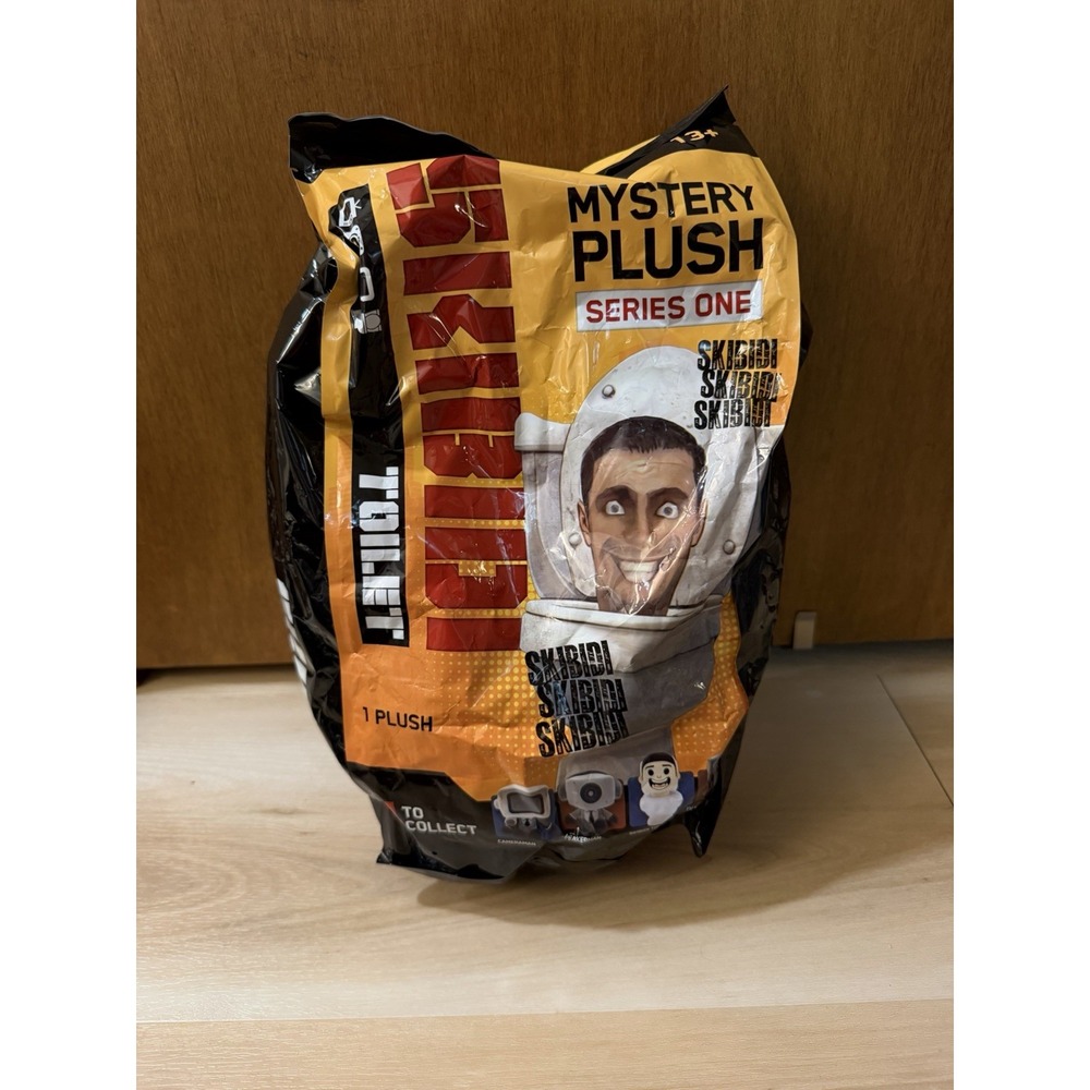 New & Factory Sealed Skibidi Toilet 11" Mystery Plush Series 1 Blind Bag
